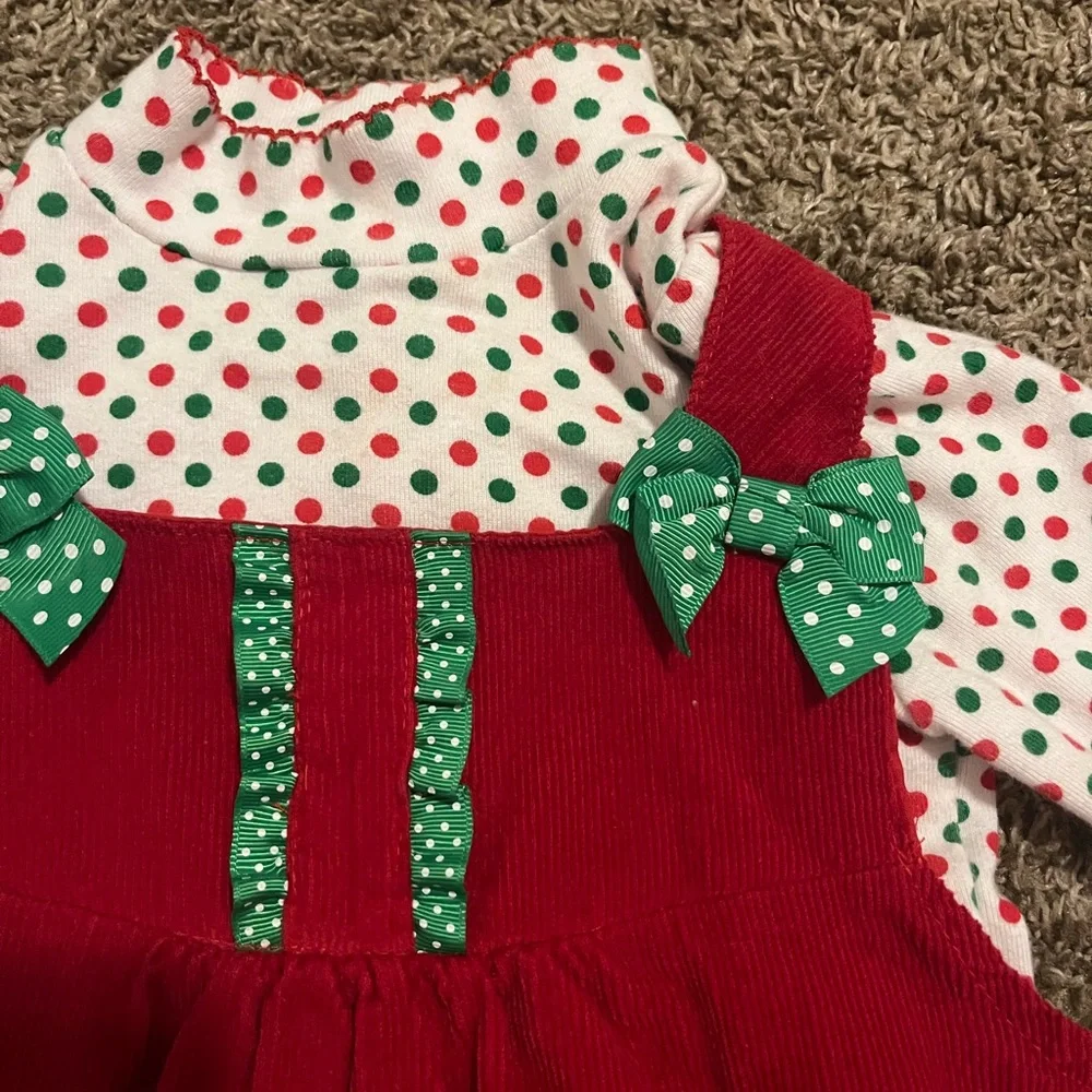 Corduroy Christmas 2 Piece Dress 3T - Picture 3 of 6